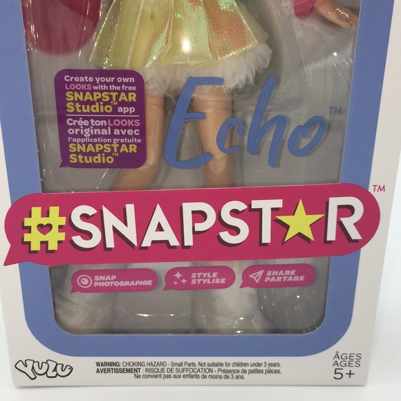 Snapstar Echo Fashion Doll Blue Hair Yellow Dress with Accessories - Picture 2 of 11